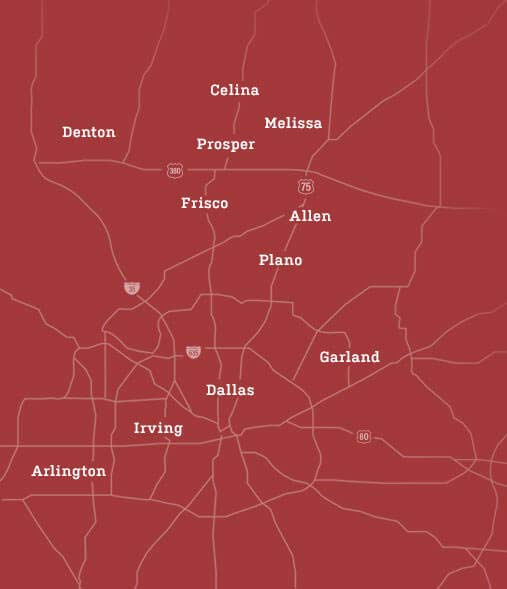 dfw metroplex map